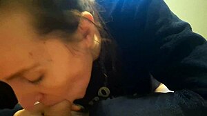 Swallowing Cum After Delicious Blowjob