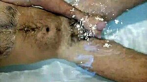 indian guy enjoys solo bathtub session