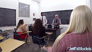 I attend interracial meeting at bbw detention center with three plump participants