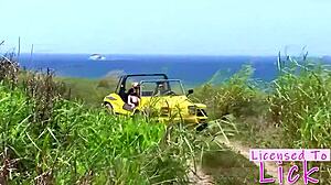 Licensed to lick - tarra white eating her pussy at beach