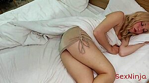 Sexy Curvy Blonde Milf Wakes To Hard Cock After Partying All Night.