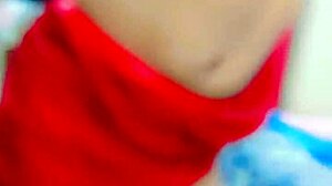 She walks in piss while he stays in chastity cage