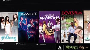 Caught fucking her stepson! Busty milf penny barber in rough group sex with bff