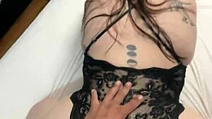 Fucking Latina Pussy with Finger in Her Ass