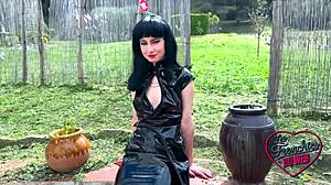 lucifera the beautiful woman gets filled by two cocks