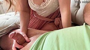 Cheating hard with wife's sister while she's at work! Russian amateur moans loudly during fucking.