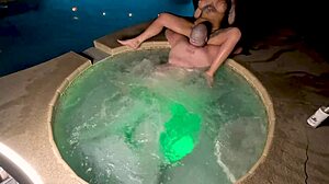 Hot Tub Sex With Blonde Cheating Wife Deliah Grace