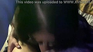 nice blowjob in lingerie with tattoo wife