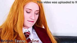 Victoria Greene squirts and makes a huge mess in her school uniform