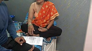 friend's stepmom alone at home in village, desi hindi audio sex