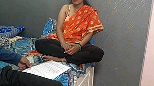 friend's stepmom alone at home in village, desi hindi audio sex