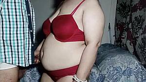 Fucking big ass of my gorgeous bbw stepmom with my big dick while dirty talking in clear hindi audio