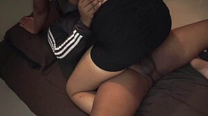 asian babe enjoys black lover's passionate touch