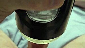 stroking my cock hard with dirty talk and cumshot