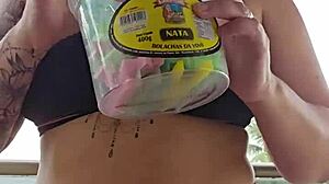 Watch me flash my ass on the balcony! So thrilling and risky.