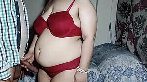 Fucking big ass of my gorgeous bbw stepmom with my big dick while dirty talking in clear hindi audio