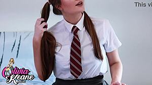 British student boldly mocks your tiny cock in joi