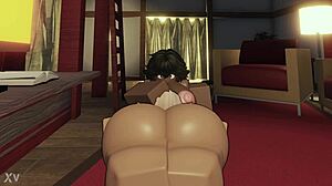 huge black cock splitting pussy in apartment