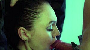 This perverted man pisses on his wench's tits, then roughly ass fucks her in a casual domination scene.