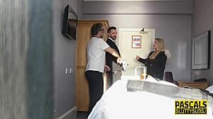 busty blonde submissive gets pussy pounded