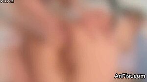 Nasty lesbian centerfolds gaping and fist fucking butt holes, extreme anal action.