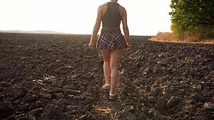 watching school girl walks outdoors upskirt full back panties