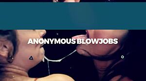 Juicy hot blonde titty fucked and deepthroated at gloryhole