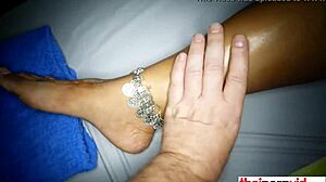 Thai teen teased with vibrator delivers sexy tit job