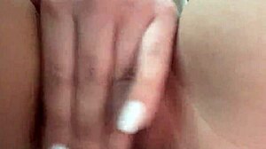 Intensely jerk off to hairy pussy close up