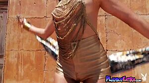 Petite Costa Rican Teen Katherinne Sofia Poses Naked Outdoor!