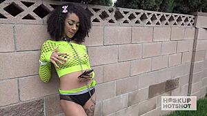 horny ariana rides huge rough