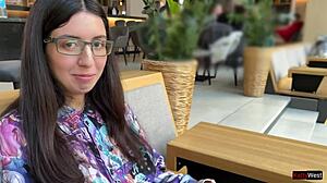 the girl from the library turned out to be a nymphomaniac and loves sperm on her glasses