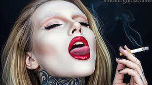 Smoking Lips Fetish