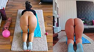 Double the fun watch the hottest dual cam naked workout