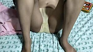 Step brother fucks little 18+ step sister rough