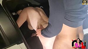 I was just parking the car when guys covered my face with cum