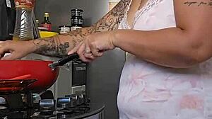 Pregnant Woman Showing Off Her Curves