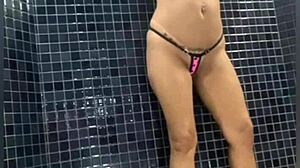 Blonde liberal and friend tease photographer at pool