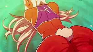 Anime ass shaking wildly!