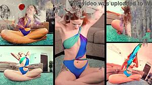 Scarlett Mae Slips in 360 Lingerie Photoshoot