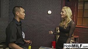 Busty Blonde Bribes Parking Cop with Hardcore Fucking!