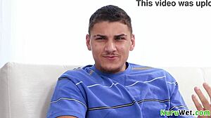 Exchange student experiences culture shock with mature masseuse