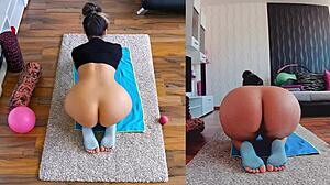 Double the fun watch the hottest dual cam naked workout