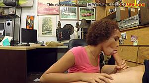 big boobs ebony railed at the pawnshop