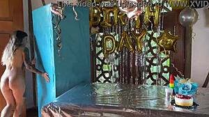 The Best Birthday Surprise A Real Cock Giving Me Until My Ass Is Filled With Milk - Spoiler!