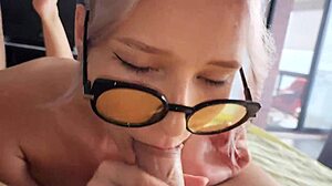 Horny Student Visits Teacher's House For Homework And Gets Excellent Blowjob From Cute Teen Girl