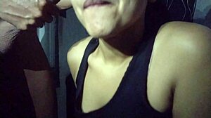 Luna Ferrari sucks her school best friend's cock in homemade video