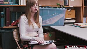 shoplifter caught getting fucked on the floor