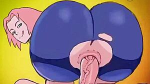 Anime ass shaking wildly!