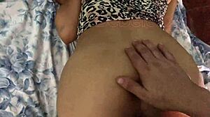 Blindfold Latina Cumshot On Ass Hard Fucking